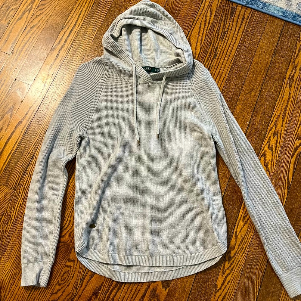 Lauren by Ralph Lauren Hooded Knit Sweater - L